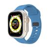 Para Apple Watch 123456789 Generación Ultra King Kong Hebilla Cuadrada Correa de Silicona Deportiva para Reloj