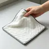 Paño de limpieza de doble cara con un lado plateado de hilo con textura de burbujas y un lado de rizo, Modelo: PPYS-S20, 20 x 20 cm, paño de limpieza de cocina multifuncional