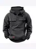 Sudadera con capucha y cremallera para hombre, de punto, para primavera y otoño, con múltiples bolsillos, estilo deportivo casual, novedad 2024, transfronteriza
