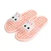 Pantuflas de Casa de Dibujos Animados para Mujer, Verano, Niña Enamorada, Baño, Dormitorio, Antideslizantes, Hogareñas, Pareja, Masaje, Plástico, Transparente, Moda