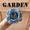 Flor Artificial Rosa com Pétalas Enroladas 12 Cores Cabeça de Flor Falsa Flores Artificiais de Alta Qualidade Decoração de Parede de Flores para Casamento Diâmetro 9cm Fabricante de Flores Artificiais
