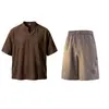 El popular conjunto de lino y algodón incluye una blusa y pantalones que se pueden usar por separado