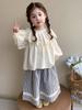 Conjunto de Dos Piezas de Camisa Estilo Mori para Niñas Otoño 2026 Nueva Versión Coreana Atuendo de Moda Ropa para Niños de Celebridad de Internet Venta al por Mayor