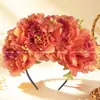 Novas, extravagantes e vibrantes tiaras florais transfronteiriças em estilo temático de floresta, perfeitas para Halloween, carnavais e ensaios fotográficos de noivas