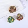 Broche Transfronterizo Nuevo Personalizado de Príncipe de Cuento de Hadas Accesorios Metálicos Creativos de Zorro Rosa de Dibujos Animados Lindos Insignia