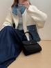 Design de Senso Estilo Coreano Jeans Costura de Bolso Jaqueta Suéter Feminina Outono e Inverno Novo Zíper Solta Malha Cardigan 502