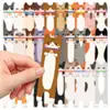 30 Marcadores de Página de Gato de Desenho Animado, Série Gato Dupla Face, Marcadores de Página Criativos Simples em Formato Artístico, Cartões de Marcação para Estudante