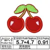 Lugar de fábrica moda comercio exterior pegatinas de tela bordadas ropa bolsa zapatos y sombreros accesorios de tela fruta de piña hamburguesa