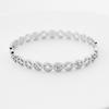 Pulseira de Moeda da Fortuna de Cobre Oca com Zircônia em Aço Titânio Japonês e Coreano Pulseira de Aço Inoxidável com Diamantes Moda Personalidade Mulheres