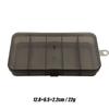 Caja pequeña Luya de cinco compartimentos, de plástico transparente, para aparejos de pesca, accesorios, caja para exteriores, suministros de pesca al por mayor