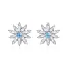 Pendientes de Piedra de Cristal Natural Pendientes de Plata de Ley S925 para Mujer Diseño Personalizado Transfronterizo Joyería de Gama Alta Estilo Popular de Xiaohongshu