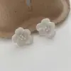 Pendientes Dulces de Flor de Pétalo Estéreo para Mujer, Sencillos, Modernos, Elegantes, Pendientes de Lujo Accesible, Pendientes Versátiles Estilo Ins