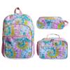 Set de Tres Piezas de Mochila Escolar para Niños, Bolsa de Almuerzo de Unicornio, Set de Estuche, Mochila Personalizable, Mochila Escolar Grande de Tercer Grado