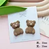 Oso Marrón Amor Acrílico DIY Accesorios Funda para Teléfono Móvil Hebilla de Zapato Flor de Zapato Parche Pasador Material para Accesorios del Cabello