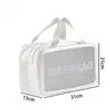 Bolsa de Lavado con Separación Seco y Húmedo Bolsa Cosmética de PVC Translúcido Mate Gran Capacidad Impermeable de Alto Nivel Bolsa de Almacenamiento y Fidelidad