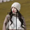 Gorro de Montañismo para Mujer Sichuan Oeste 2026 Nuevo Estilo Senderismo al Aire Libre Viajes Circunferencia de Cabeza Grande Hace que la Cara se Vea Más Pequeña Gorro de Lana Tejida Holgado