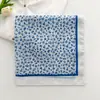 Pañuelo Cuadrado Pequeño Pastoral de Algodón y Lino para Mujer, Versión Coreana de Verano, Pañuelo de Seda para Fotografía de Viajes, Pañuelo para la Cabeza Versátil, Bufanda, Bufanda Decorativa para el Cuello