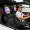 Funda para reposacabezas de coche con patrón de texto, funda para almohada de coche, funda de asiento a prueba de polvo, se puede personalizar con tu propio diseño como funda para reposacabezas y cuello
