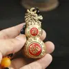 Grifo de Latón Calabaza de la Fortuna Adorno Giratorio con Manija Giratoria para Alivio del Estrés Manualidad