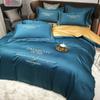 Jielia juego de ropa de cama de boda de cuatro piezas algodón de boda algodón colcha rojo grande sábana funda de edredón juego de tres piezas