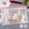 Bolsa de archivo de malla con cremallera de gran capacidad A5 de plástico PVC al por mayor A3 almacenamiento de archivos datos de examen prenatal bolsa de almacenamiento A4