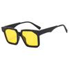 Lentes de Sol Unisex de Moda de Marco Grande y Colorido para Personalidad para Comercio Transfronterizo, Moda Urbana, Lentes sin Graduación Anti Luz Azul