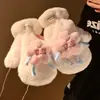 Luvas de Dedo de Pelúcia de Estrela Fofas para Mulheres no Inverno, Espessadas com Veludo, Quentes e à Prova de Frio, Estudantes Ciclistas Peludos