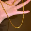 Vietnam Corrente Shajin Corrente Onda d'Água Corrente Fina Banhada a Ouro Corrente O Corrente Caixa Corrente Joker Corrente Clavícula Joias Atacado