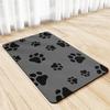 Mantel individual de cuero impermeable para mascotas, sencillo, para gatos y perros, tapete para tazón de arroz, lavable y borrable, resistente a las manchas, tapete antideslizante de fácil cuidado.