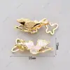 Hebilla de collar de perlas gota aceite cristal mariposa hebilla elástica hebilla de cierre manual hebilla de conexión cadena de suéter accesorios diy