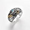 Joias Cobre Dinheiro Anel Pixiu Masculino Moderno Personalizado Imitação Prata Tailandesa Retrô Dominador Estilo Étnico Anel Aberto Masculino