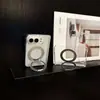 Adecuado para iPhone 18 Duo: Soporte magnético transparente giratorio 360 grados, acrílico 18D de Apple, diseño minimalista y protección a prueba de caídas