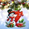 Nuevo Colgante Decorativo Plano de Acrílico Transfronterizo para Festival Navideño Adorno para Árbol de Navidad Decoraciones Navideñas para el Hogar