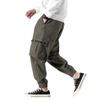 Calças Cargo Estilo Japonês Outono Masculino Moda Marca Gordo Plus Calças de Tamanho Grande Ruffian Bonito Reto Perna Solta Calças Casuais