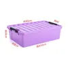 Caja de Almacenamiento Sellada Grande Estilo Europeo para Debajo de la Cama, Plástico Plano, Conveniente con Tapa, Estrecha y Larga, a Prueba de Humedad para Estudiantes