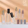 Frasco Borrifador Quadrado de Vidro Transparente Multiespecificação Frasco de Perfume Sub-frasco para Cosméticos Portátil de Viagem Frasco de Amostra