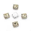 Acessórios de Joias DIY Prontos de Fábrica Diamante de Vidro com Formato Especial Acessórios para Roupas Decoração de Vestido de Noiva Garra D Quadrada Costura à Mão