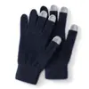 Luvas 100% Caxemira Pura para Homens e Mulheres, Inverno Acolchoadas Quentes Tela Sensível ao Toque Dedos Divididos Elegantes para Deslocamento Luvas de Tricô de Caxemira