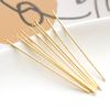 Accesorios para Joyería de Costura Hechos a Mano con Cuentas DIY Material Metálico Cobre Puro Color Dorado 14K Conservación del Color Pin en T Cabeza de Champiñón