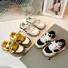 Zapatos Cortez de Bloques de Color Casuales para Niños de Marca de Moda 2025 Primavera Nuevos Estilo Coreano Niños Grandes Moda Versátil De Xun Zapatos de Skate