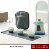 La Ciudad Prohibida Wenchuang Set de Té de Viaje Pequeño Set para Viaje Camping Llevar Una Tetera de Tres Tazas Tazas Express para Actividades de Negocios Regalos