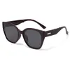 Gafas de Sol Polarizadas Plegables de Nuevo Estilo para Mujer, Montura Grande Ojo de Gato, Hace que el Rostro Parezca Más Pequeño, Sensación de Alta Gama, Protección UV, Gafas de Patilla Resorte