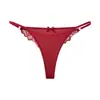 Amazon Cross-Border Renda Europeia e Americana Tanga Transparente Feminina Cintura Baixa Sem Costura Tira Fina Calcinhas Roupa Íntima Esportiva Feminina Que Não Aperta as Nádegas