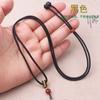 Corda de pendurar Ruyi elegante ajustável para homens e mulheres, fivela de ouro corajosa para paz, pingente de texto para colar, atacado