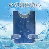Chaleco de enfriamiento prevención de golpe de calor verano ropa de hielo ropa sanitaria doble cara fresco primavera y verano camiseta frío Expreso rápido cabello