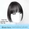 Princesa cortar franja falsa on-line peruca de testa vermelha invisível sem costura Ji cabelo bidimensional cartoon reparação rosto franja reta