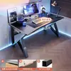 Mesa de computador, mesa de trabalho, conjunto de mesa e cadeira para jogos em casa, mesa simples para quarto, estação de trabalho, mesa de estudo, mesa de escritório para apartamentos de aluguel