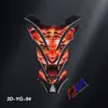 Adesivo de Peixe ósseo 3D de Resina para Tanque de Motocicleta Universal Modificação de Moto Impermeável Resistente a Arranhões Protetor de Tanque Adesivo de Cristal 3D