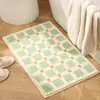 Tapete de Cabeceira para Quarto Estilo Ins Transfronteiriço, Tapete Absorvente para Banheiro, Capacho Espesso para Casa, Tapete de Chão Antiderrapante para Banheiro