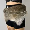 Nuevo Cinturón de Piel de Conejo D. I .A OOTD Cinturón Mao Mao Europa y América Transfronterizo Caliente Sexy Spice Girl Cubre Cintura Cinturón Ancho
